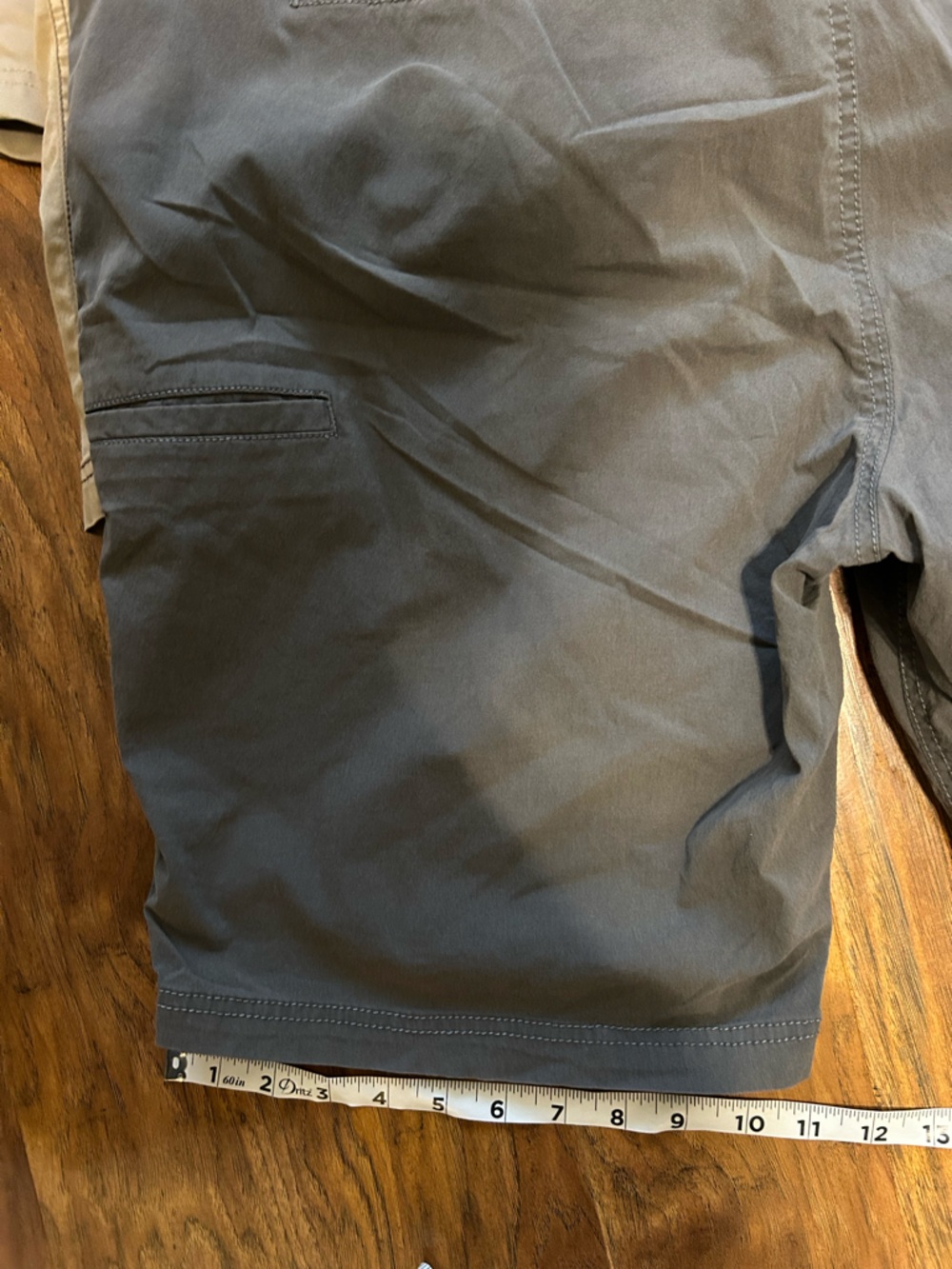 Hawke & Co Khaki and Charcoal Flat Front Men's Shorts Pack - Picture 8 of 12